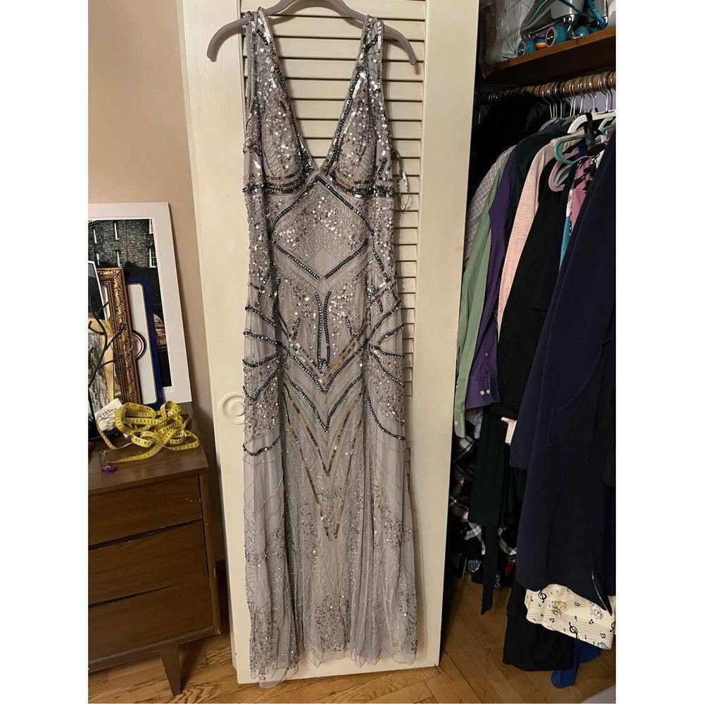 patra beaded evening gown